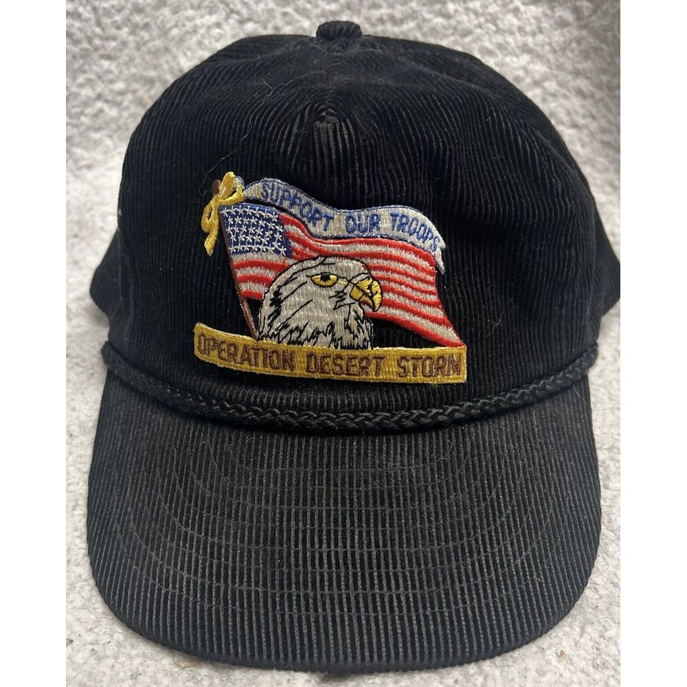 Vintage 1990’s Operation Desert Storm Corduroy Strapback Hat